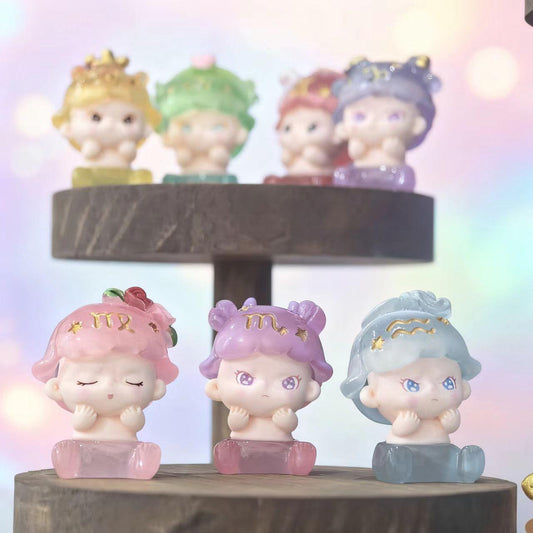 链接4-十二星座-迷你小玩具-萌粒-对对碰-可爱摆件-饰品-小挂件