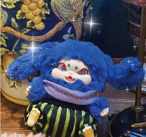 潮玩三只宝潮玩 狂想街 毛绒潮玩盲盒可爱礼物-毛绒玩偶摆件
