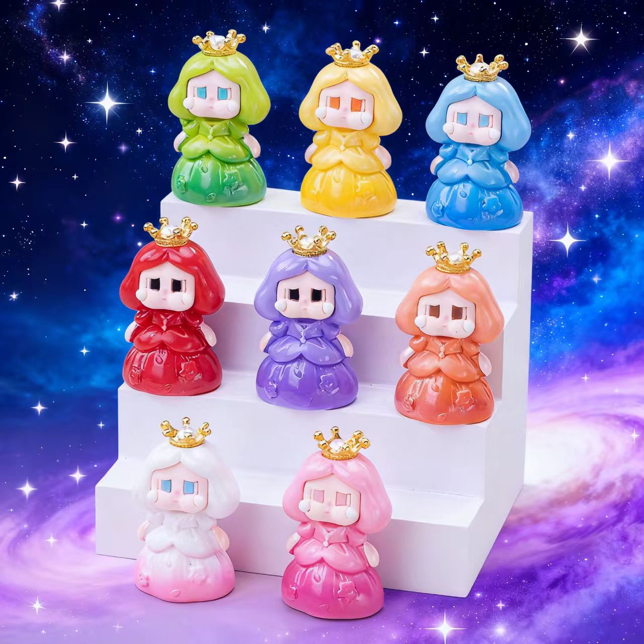 Link 10-Little cute toy - mini version doll - gradient color - three-dimensional cartoon desktop luminous gadget
