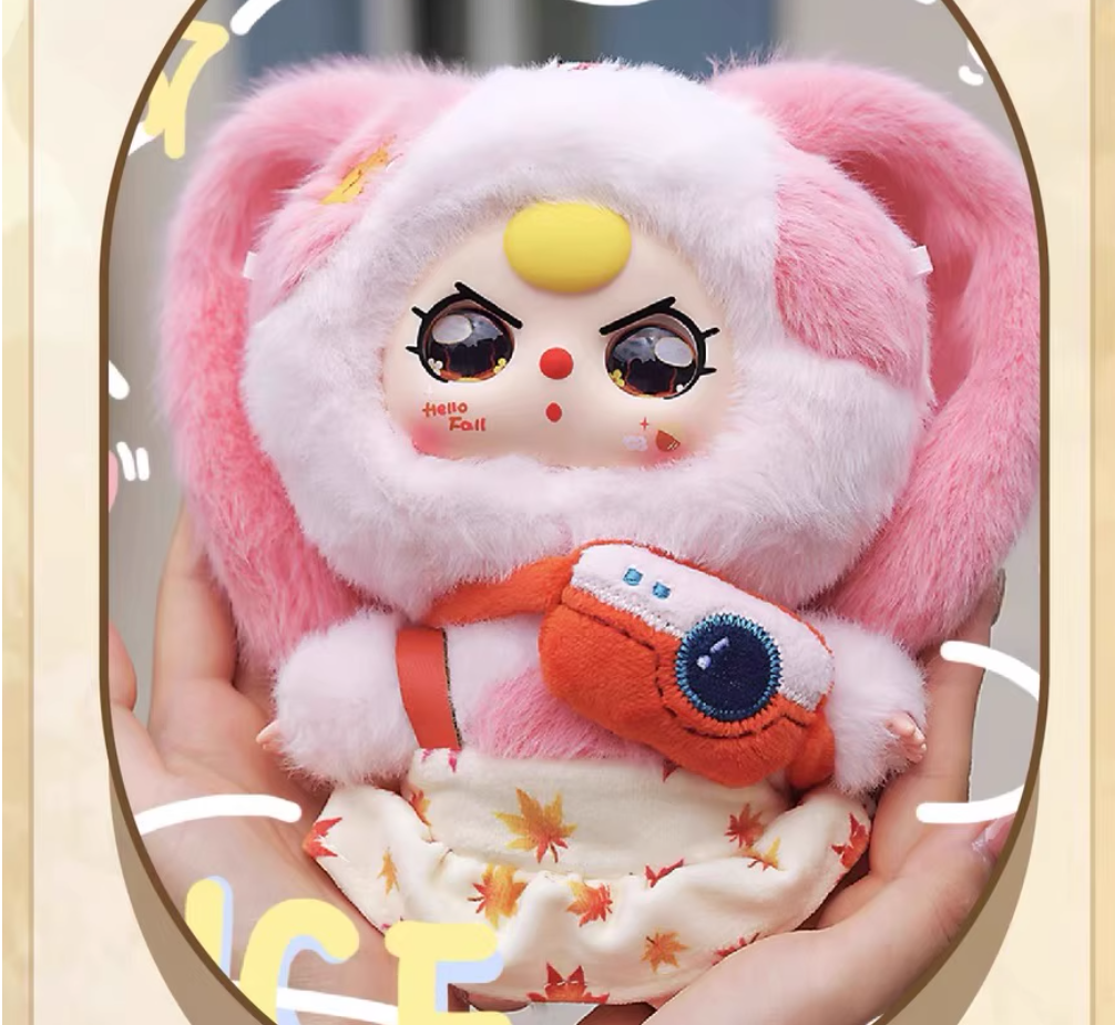 Baby three娃三岁秋日童话系列毛绒盲盒潮玩挂件全新—毛绒玩偶盲盒