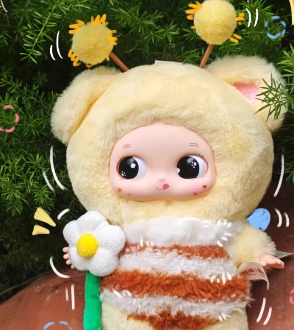 诺宝春日游花队毛绒盲盒可爱卡通公仔儿童生日礼物毛绒桌面摆件