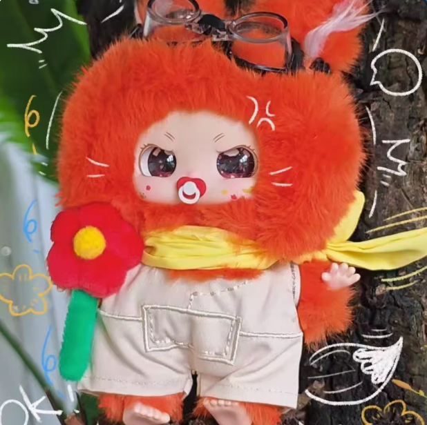 诺宝春日游花队毛绒盲盒可爱卡通公仔儿童生日礼物毛绒桌面摆件