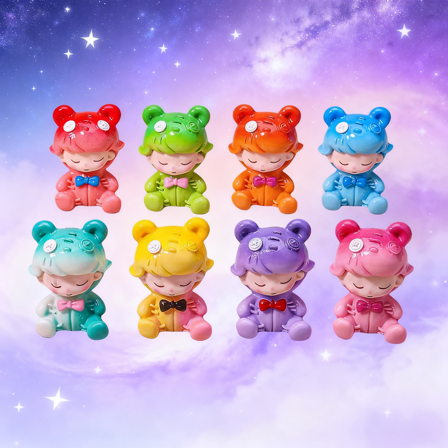 Link 9-Little cute toy - mini version doll - gradient color - three-dimensional cartoon desktop luminous gadget