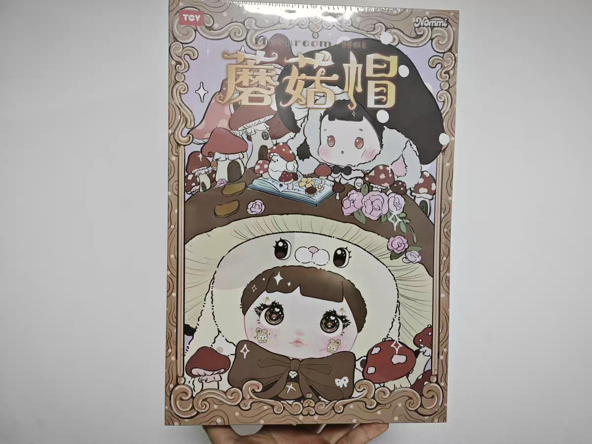 【Nommi】糯米儿400%-蘑菇帽盲盒-大体毛绒-公仔玩偶-可爱-节日礼物