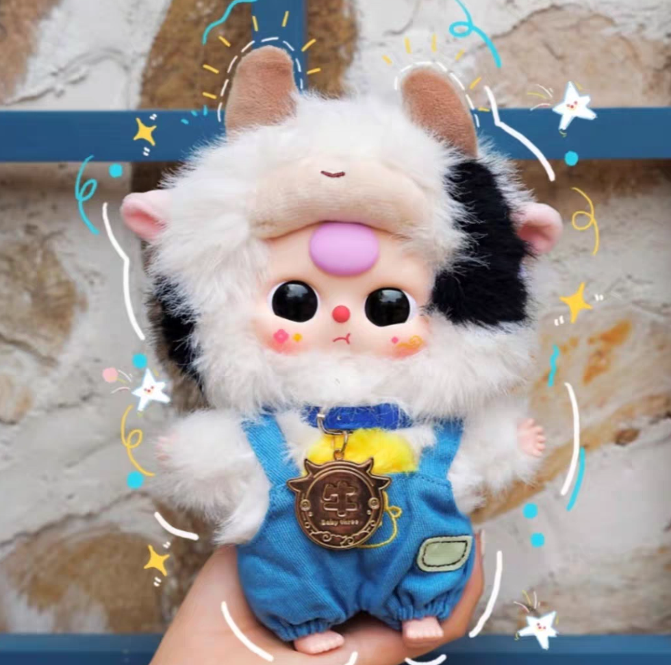 Fashionable babythree baby three-year-old twelve zodiac 2nd generation plush blind box fashionable toy ornaments doll gift