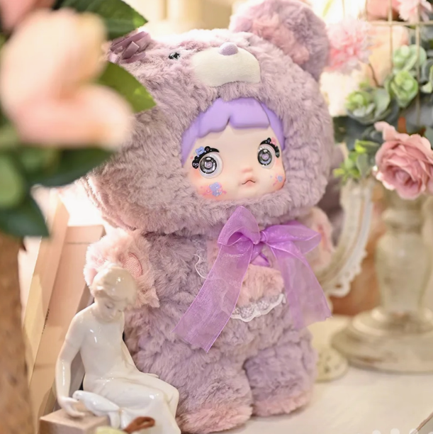 现货Nommi糯米儿400%晚安小熊系列毛绒盲盒可爱潮玩娃娃