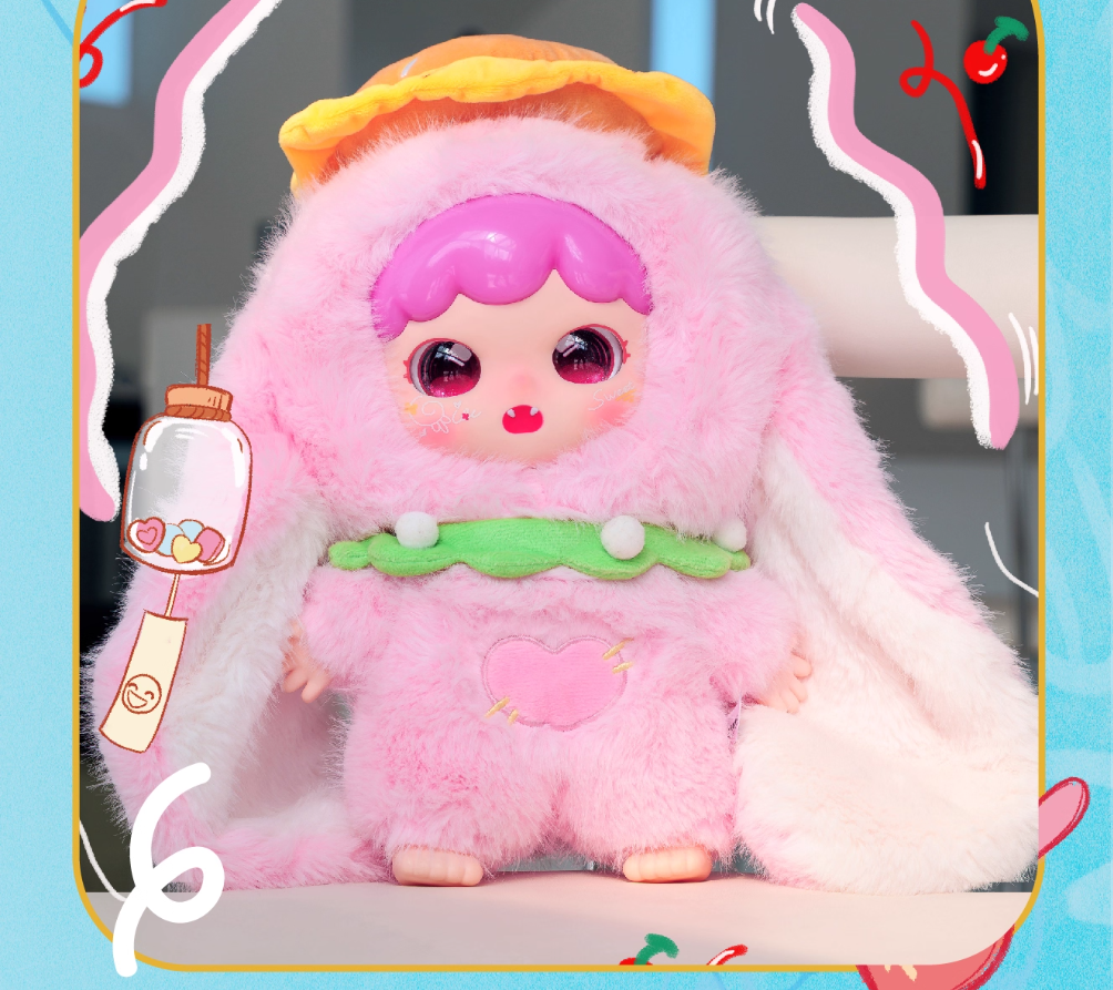 Baby three-year-old little sweet tooth 400 pieces - plush doll blind box - plush blind box trendy cute gift