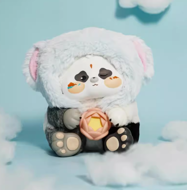 我的胖哒敦煌乐游记盲盒毛绒可爱熊猫摆件生日礼物