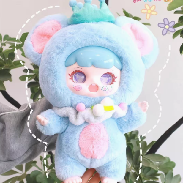 Naughty bag 400% general first generation plush series blind box trendy cute doll gift-plush doll blind box