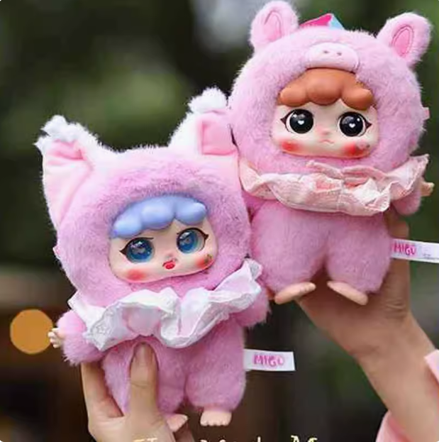 Plush doll blind box-migo bedtime story series blind box trendy toys hand-made office doll pendant female birthday gift