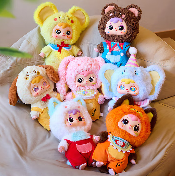 Baby three-year-old little sweet tooth 400 pieces - plush doll blind box - plush blind box trendy cute gift