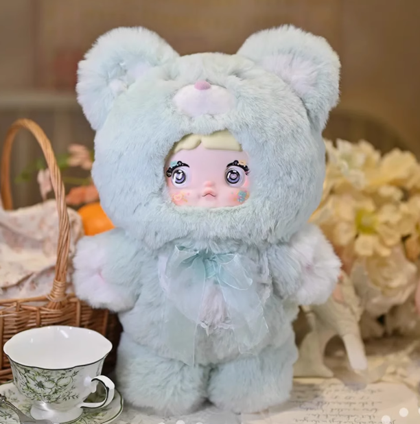 现货Nommi糯米儿400%晚安小熊系列毛绒盲盒可爱潮玩娃娃