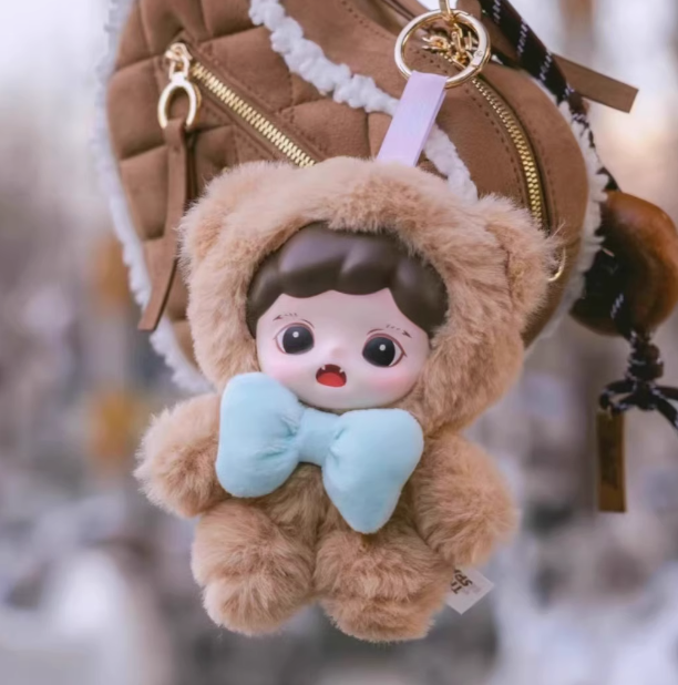 现货绒绒小屋搪胶毛绒盲盒手办包包挂件挂饰—毛绒玩偶盲盒