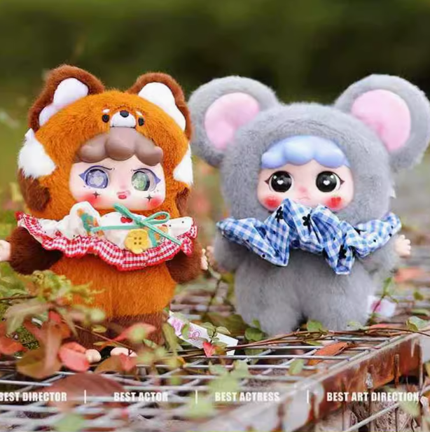 Plush doll blind box-migo bedtime story series blind box trendy toys hand-made office doll pendant female birthday gift