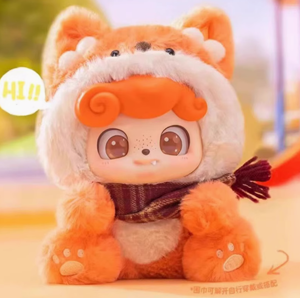 Q宝Q.kid动物幼稚园搪胶毛绒系列盲盒挂件—毛绒玩偶盲盒摆件—礼物