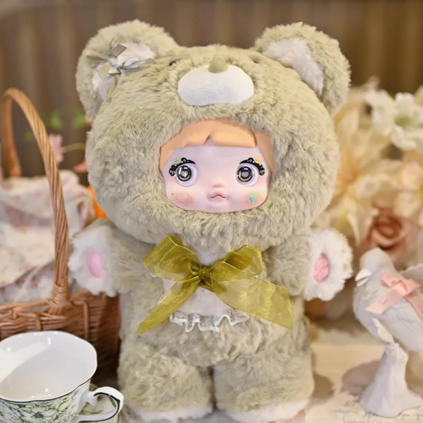 现货Nommi糯米儿400%晚安小熊系列毛绒盲盒可爱潮玩娃娃