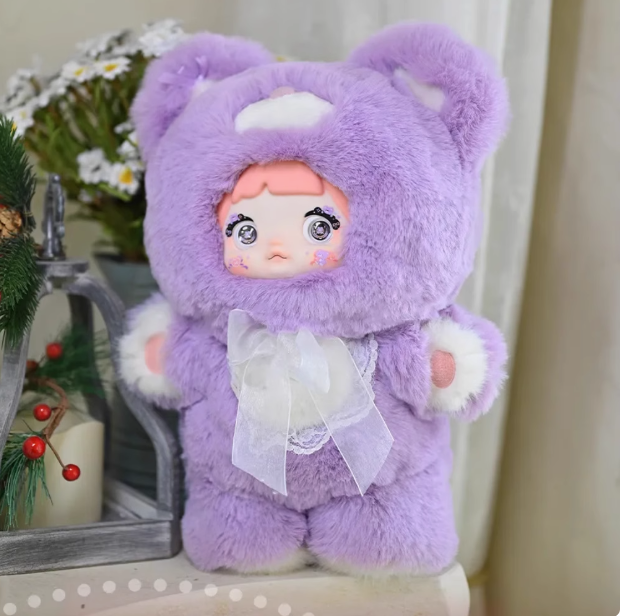 现货Nommi糯米儿400%晚安小熊系列毛绒盲盒可爱潮玩娃娃