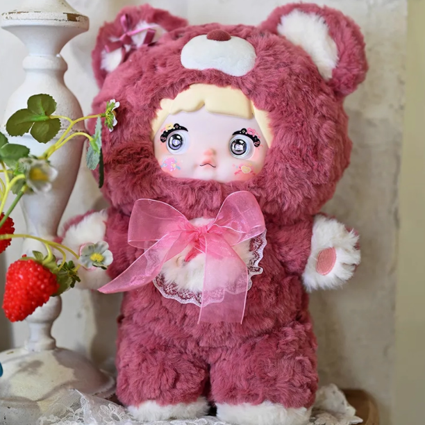 现货Nommi糯米儿400%晚安小熊系列毛绒盲盒可爱潮玩娃娃