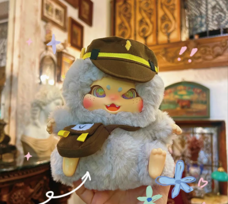 Trendy Toy Three Treasures Trendy Toy Fantasy Street Plush Trendy Toy Blind Box Cute Gift-Plush Doll Ornaments