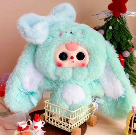 赤ちゃんの3歳のウサギが戻ってくるブラインドボックスシリーズぬいぐるみトレンディな遊び飾りペンダント飾りかわいい人形ウサギが戻ってくる