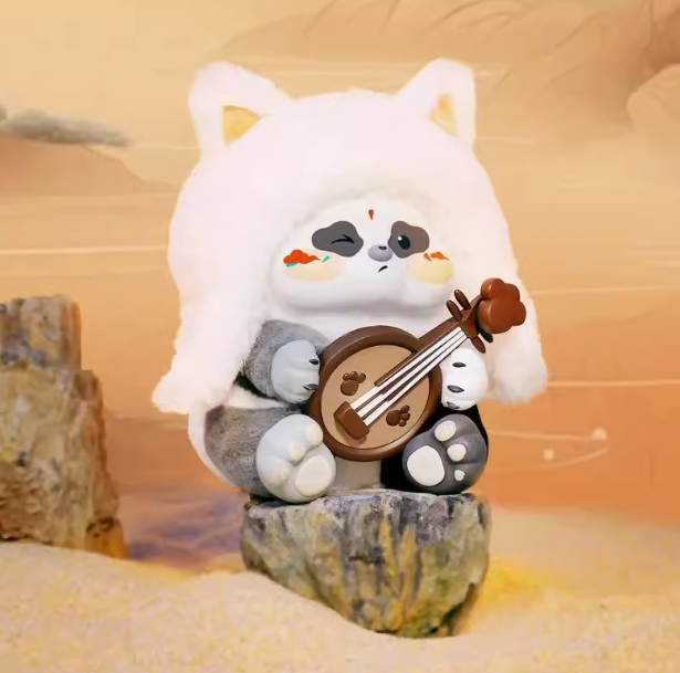 我的胖哒敦煌乐游记盲盒毛绒可爱熊猫摆件生日礼物