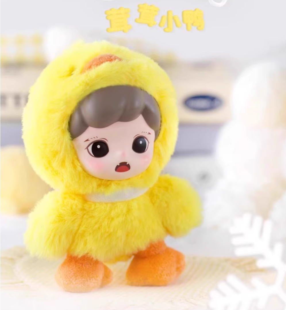 现货绒绒小屋搪胶毛绒盲盒手办包包挂件挂饰—毛绒玩偶盲盒