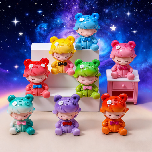 Link 9-Little cute toy - mini version doll - gradient color - three-dimensional cartoon desktop luminous gadget